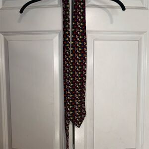 Tommy Hilfiger Men's Silk Tie Multicolor Geometric Design